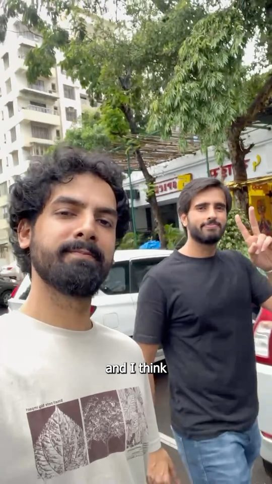 The founders, Rashmit and Rajanvir, in a selfie on a tree-lined street